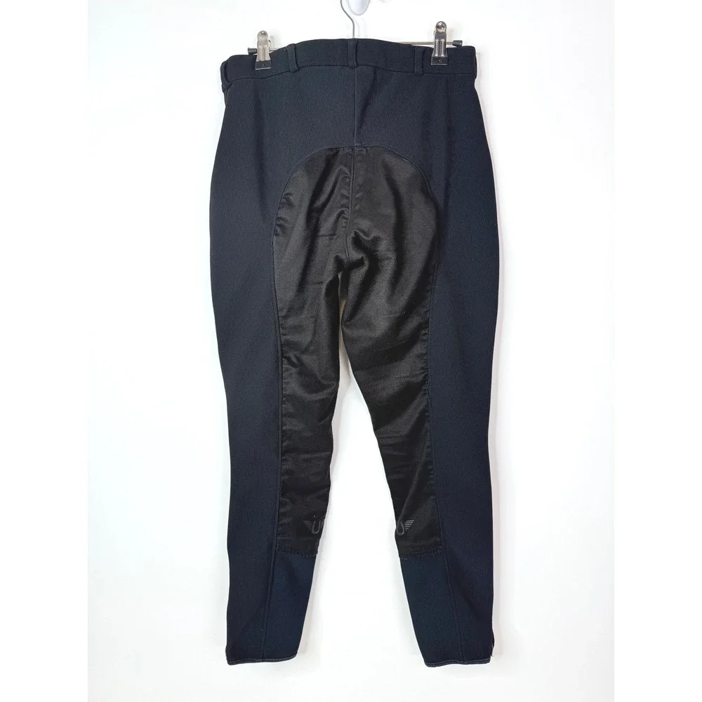 Tuff Rider Breeches Women's 30 Riding Pants Ribbed Equestrian Black - Picture 4 of 10